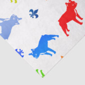 Papier Mousseline Motif français de Bulldog (Détail)