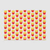 Papier Mousseline Motif français Fries (Recto)