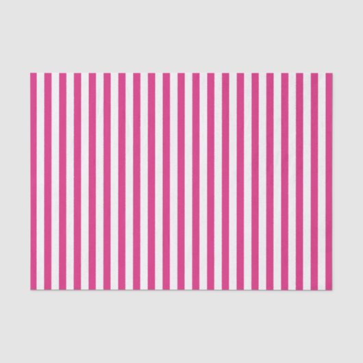Papier Mousseline Motif Fuchsia/blanc (Recto)