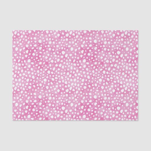 Papier Mousseline Motif Fun Pink Cheetah (Recto)