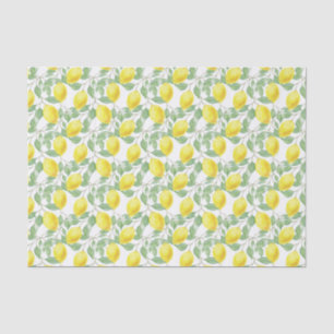 Papier Mousseline Motif gai de citron