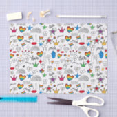 Papier Mousseline Motif Gay pride Doodle (Artisanat)