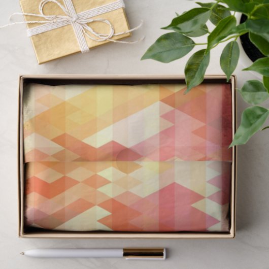 Papier Mousseline Motif géométrique 1 (Cadeau)