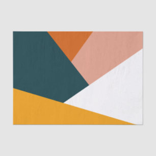Papier Mousseline Motif géométrique abstrait moderne de bloc de