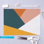 Papier Mousseline Motif géométrique abstrait moderne de bloc de (Artisanat)