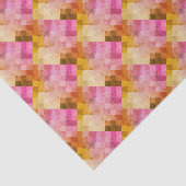 Papier Mousseline Motif géométrique Aquarelle rose (Détail)