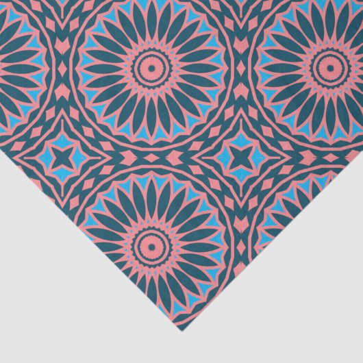 Papier Mousseline Motif géométrique Boho élégant (Détail)