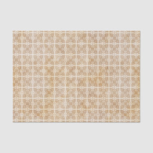 Papier Mousseline Motif géométrique bronzage