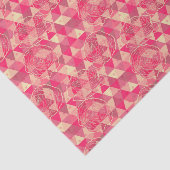 Papier Mousseline Motif géométrique de fleur (Détail)