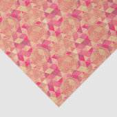 Papier Mousseline Motif géométrique de fleur (Détail)