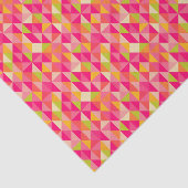 Papier Mousseline Motif géométrique de triangles (Détail)
