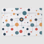 Papier Mousseline Motif géométrique du milieu du siècle (Recto)