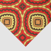Papier Mousseline Motif géométrique en mosaïque orientale vive (Détail)