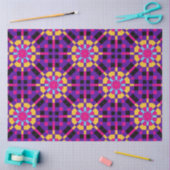 Papier Mousseline Motif géométrique en mosaïque violet élégant (Artisanat)