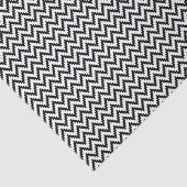 Papier Mousseline Motif géométrique Ika Zigzag noir et blanc (Détail)