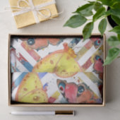 Papier Mousseline Motif géométrique moderne avec papillons (Cadeau)