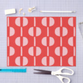 Papier Mousseline Motif géométrique moderne du milieu du siècle rétr (Artisanat)