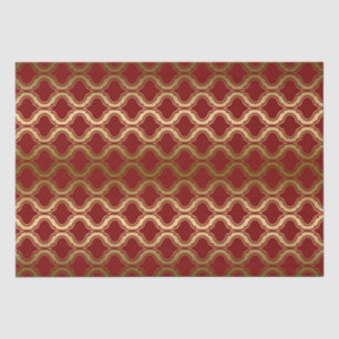 Papier Mousseline Motif géométrique Or sur Arrière - plan Bourgogne