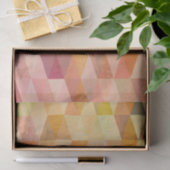 Papier Mousseline Motif géométrique Triangle souple (Cadeau)