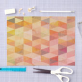 Papier Mousseline Motif géométrique Triangle souple (Artisanat)