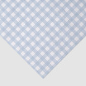 Papier Mousseline Motif Gingham Bleu Bébé (Détail)