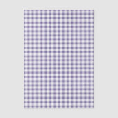 Papier Mousseline Motif Gingham Indigo Mignon (Recto)