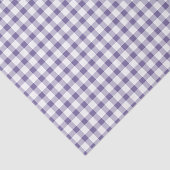 Papier Mousseline Motif Gingham Indigo Mignon (Détail)