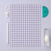 Papier Mousseline Motif Gingham Indigo Mignon (Artisanat)