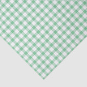 Papier Mousseline Motif Gingham Vert Pastel Mignon (Détail)