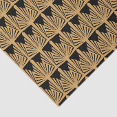 Papier Mousseline Motif Gold et Black Art Déco (Détail)