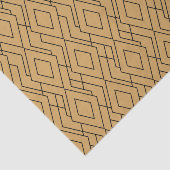Papier Mousseline Motif Gold et Black Art Déco (Détail)