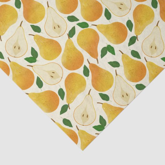 Papier Mousseline Motif Golden Pears (Détail)