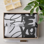 Papier Mousseline Motif Graffiti (Cadeau)