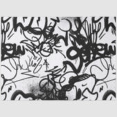 Papier Mousseline Motif Graffiti (Recto)