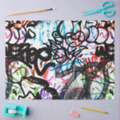 Papier Mousseline Motif Graffiti (Artisanat)