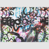 Papier Mousseline Motif Graffiti (Recto)