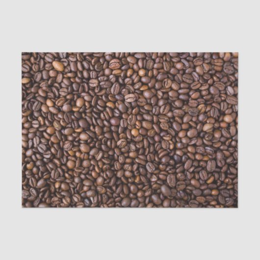 Papier Mousseline Motif grains de café (Recto)