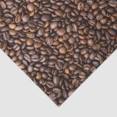 Papier Mousseline Motif grains de café (Détail)
