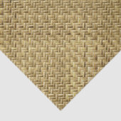 Papier Mousseline Motif graphique géométrique en panier doré (Détail)