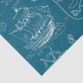 Papier Mousseline Motif graphique nautique de modèle (Détail)