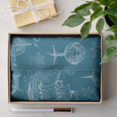 Papier Mousseline Motif graphique nautique de modèle (Cadeau)