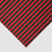 Papier Mousseline Motif Gras noir et rouge (Détail)