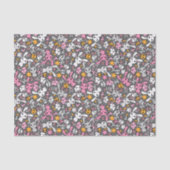 Papier Mousseline motif gris de kawaii (Recto)