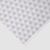 Papier Mousseline Motif gris et blanc d'hexagone (Détail)