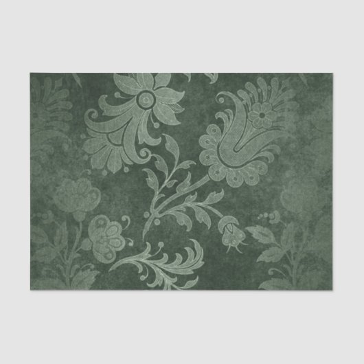Papier Mousseline Motif Grunge Damask (Recto)