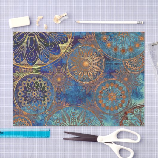 Papier Mousseline Motif grunge d'art (Artisanat)