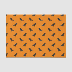 Papier Mousseline Motif Halloween Raven