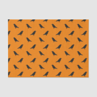 Papier Mousseline Motif Halloween Raven