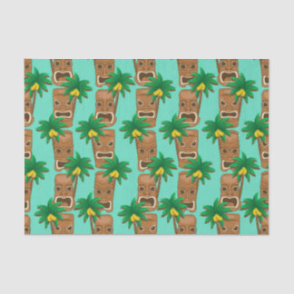 Papier Mousseline Motif hawaïen de répétition de Tiki