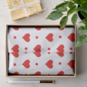 Papier Mousseline Motif Heureuse Sainte-Valentin simple des Red Hear (Cadeau)